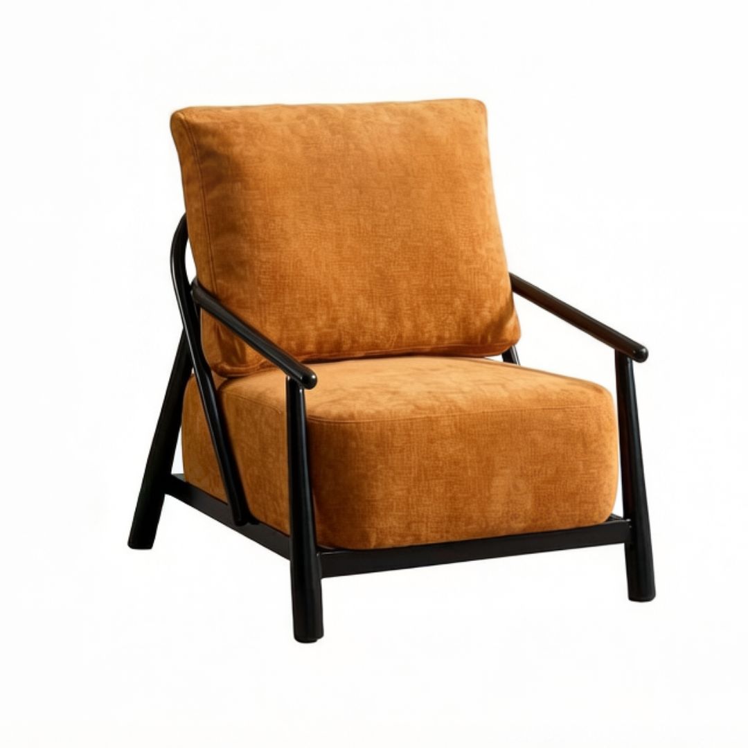 Amberley Chair Liberty Chenille Ochre Black