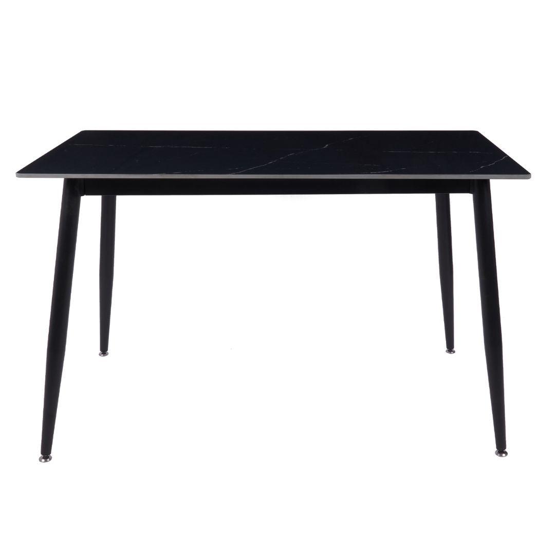 Fiore 120 x 70 Black Marble/ Sintered Stone Top Table