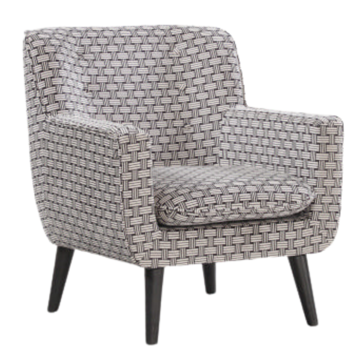 Georgia Chair - Monochrome Weave Print