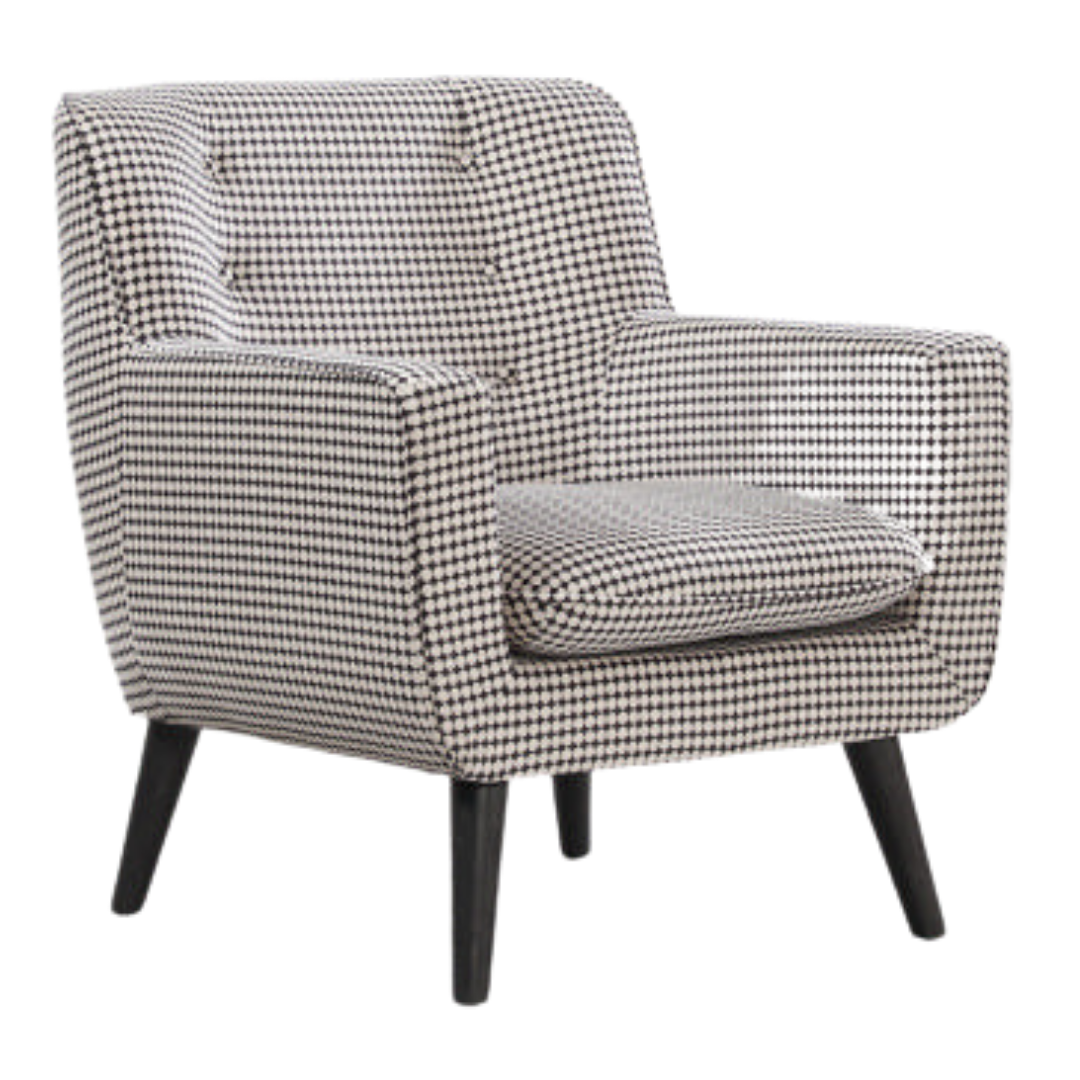Georgia Chair - Monochrome Dot Print
