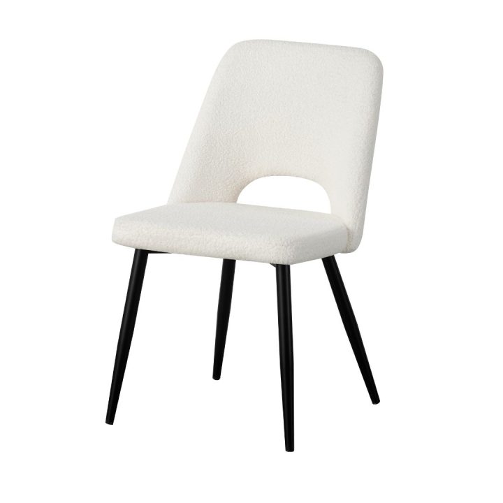 Zara dining chair – White Boucle