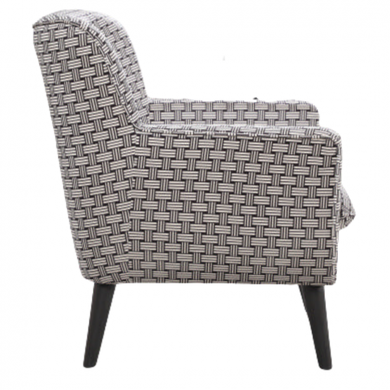 Georgia Chair - Monochrome Weave Print