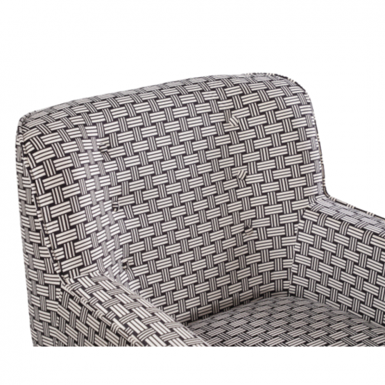 Georgia Chair - Monochrome Weave Print