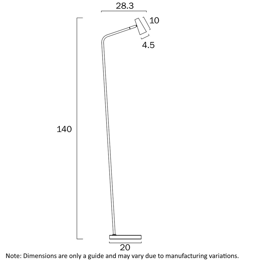 Bexley LED Floor Lamp 3w in Black, Green or White
