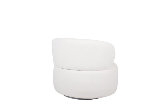 Fairbourne Swivel Chair Antique White boucle