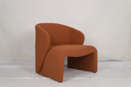 Belvedere Chair Rust boucle