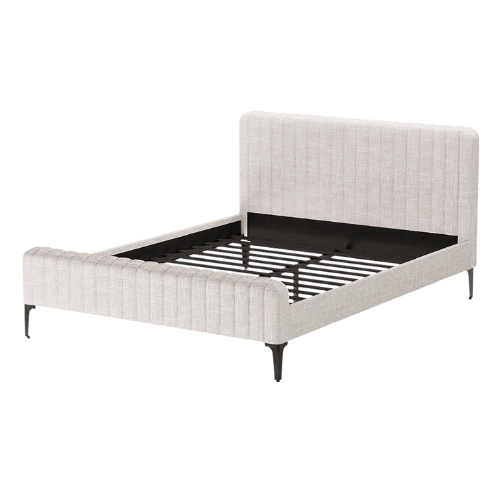 Artiss AMMY Queen Size Bed Frame in Beige Fabric – Pilbara Bathroom Warehouse Perth and regional Western Australia