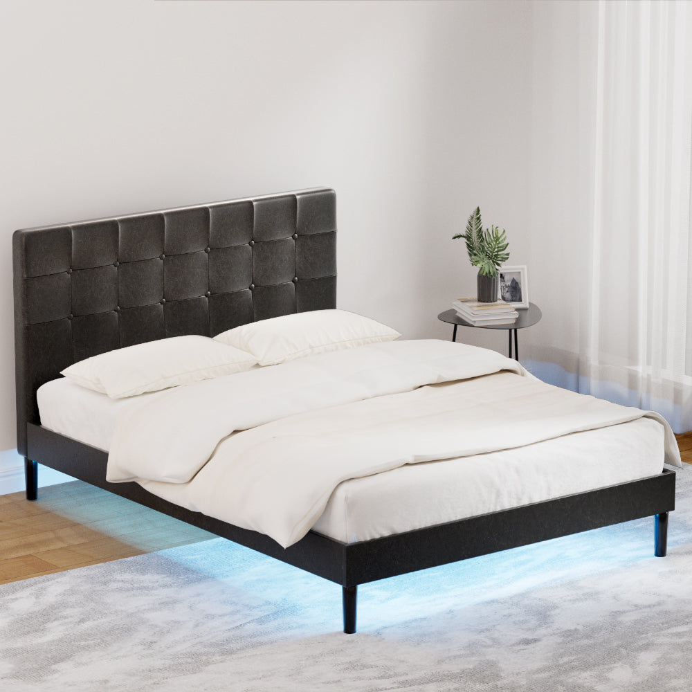 Artiss OLAN Queen Size Bed Frame in Dark Green Velvet Upholstery – Pilbara Bathroom Warehouse Perth and regional Western Australia