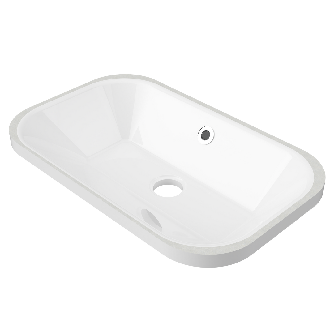 Bodhi Undermount Basin 540mm White Gloss