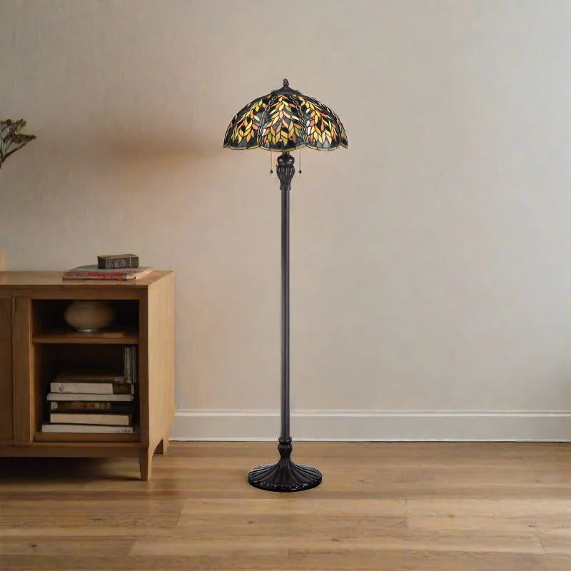 Belle Floor Lamp 2Lt E27 in Imperial Bronze