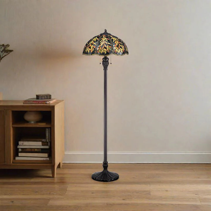 Belle Floor Lamp 2Lt E27 in Imperial Bronze