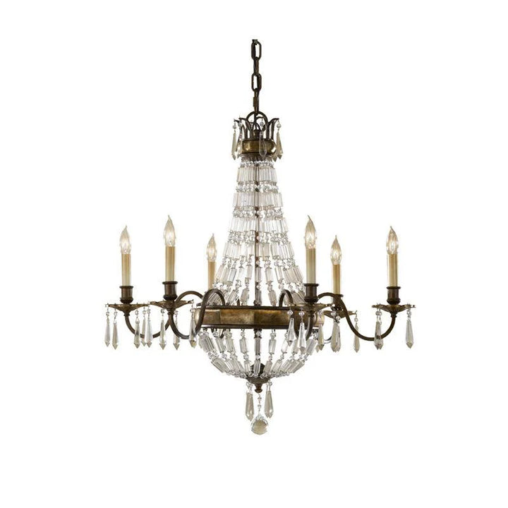 Bellini 3Lt/4Lt/6Lt Chandelier E14 in Bronze/Brass Finish