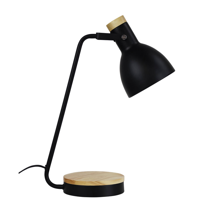 Benny Task Lamp with Wood Accents