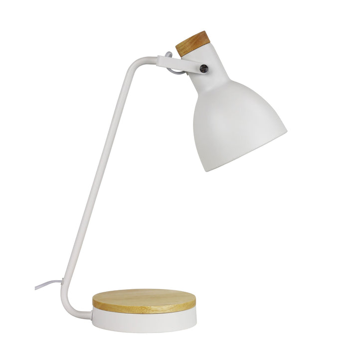 Benny Task Lamp with Wood Accents