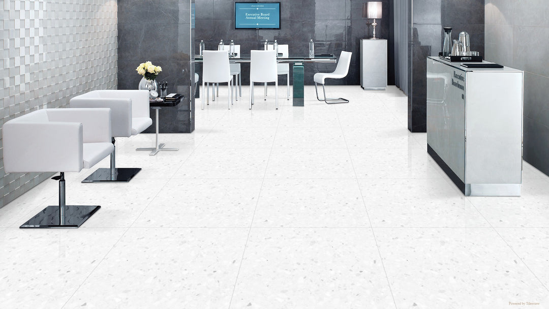 Beton Silver Matt Porcelain Tile 600 x 600