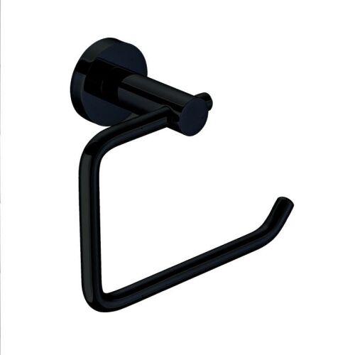 Round Toilet Paper Holder Black