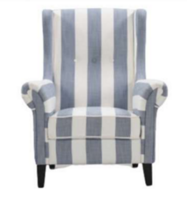 Bliss Chair Hamptons Stripe Fabric