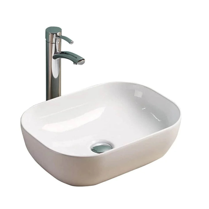 Bloom Oval Above Counter Basin - White Vitreous China