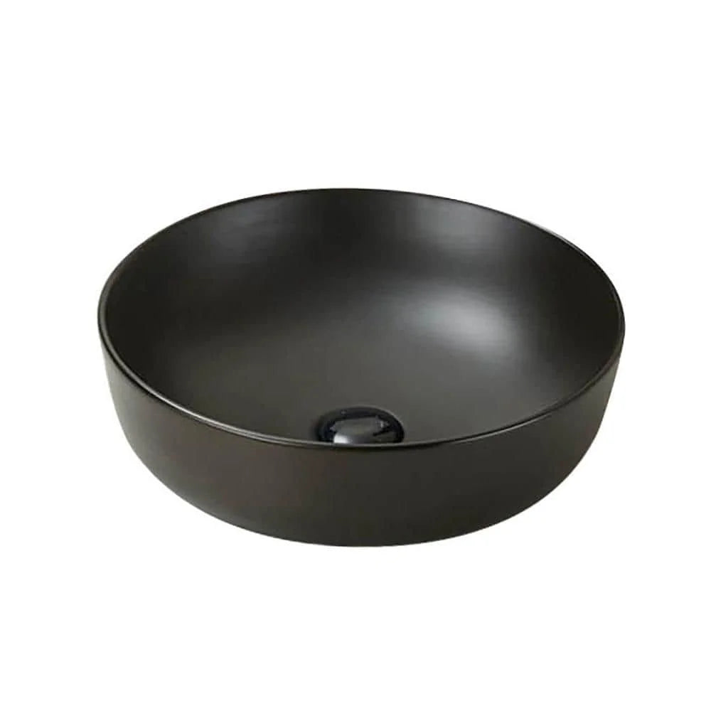 Bloom Round Basin – Matte Black | Vitreous China – Pilbara Bathroom ...