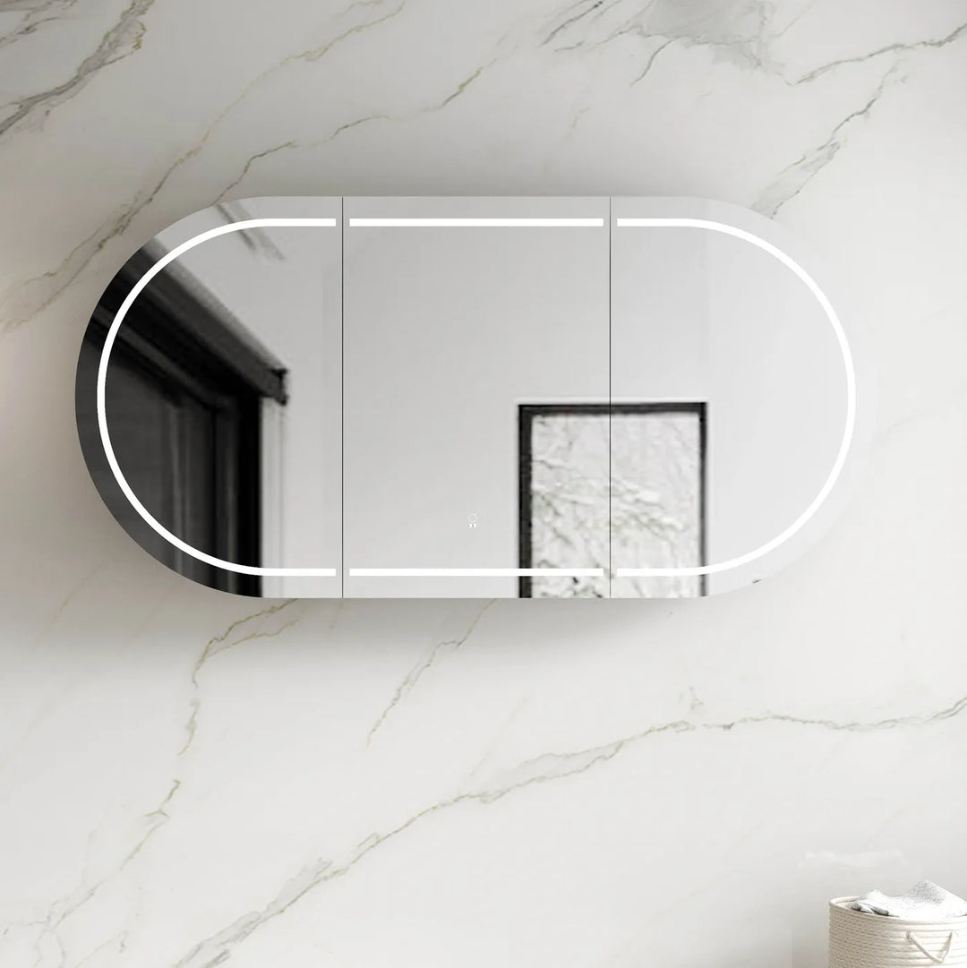 Bondi 1800x900 White LED Shaving Cabinet