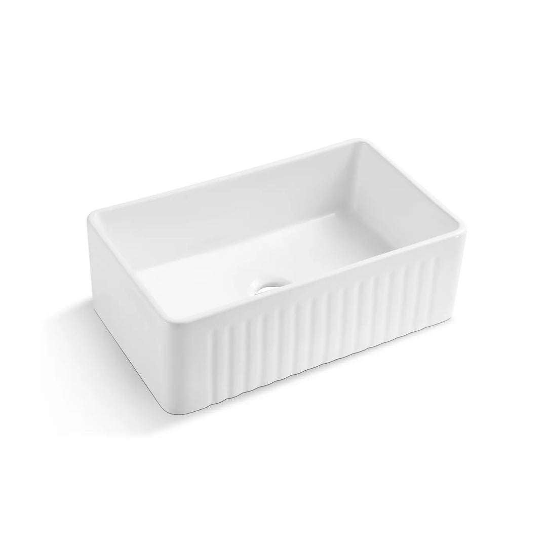 Boston 765x460x255 Ceramic Butler Sink – Reversible Basin with Classic Design