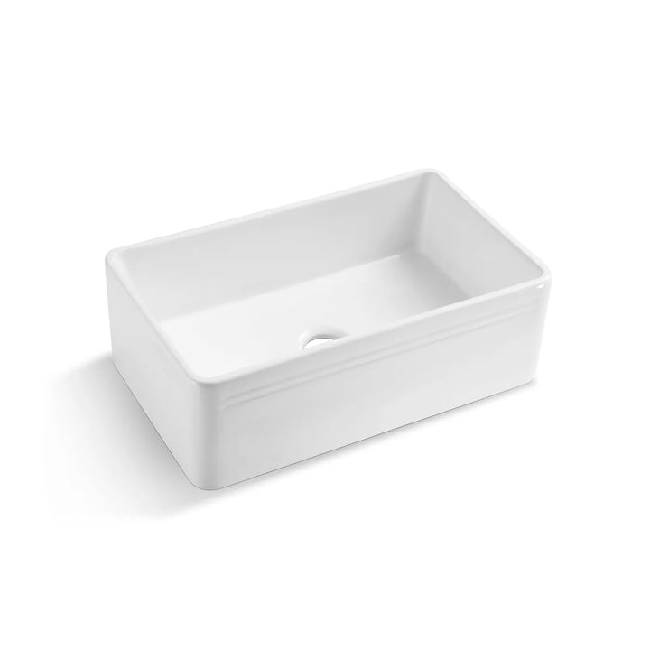 Boston 765x460x255 Ceramic Butler Sink – Reversible Basin with Classic Design