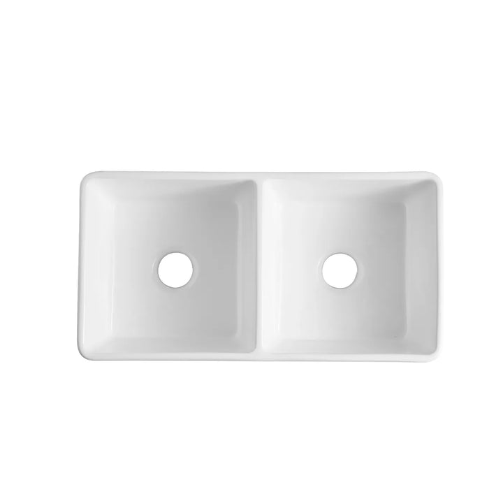 Boston 853x461x255 Double Bowl Butler Sink – Ceramic Reversible Design