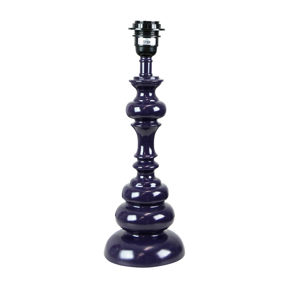 Brae Purple Table Lamp Base – E27 Fitting