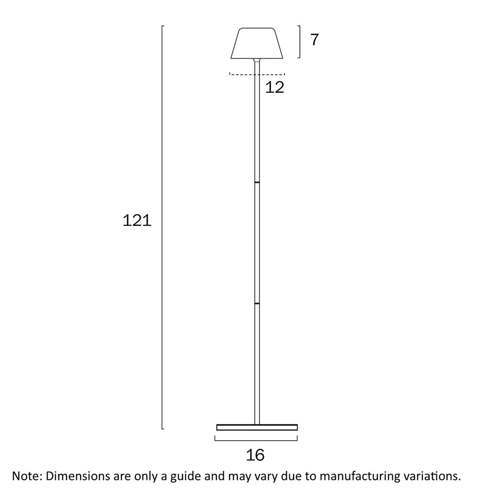 Briana Rechargeable LED Floor Lamp - Multiple Colours