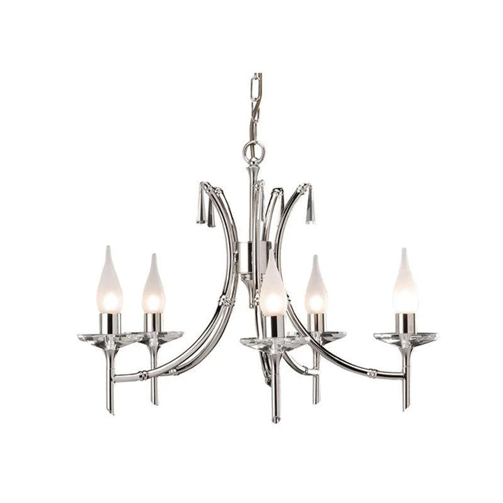 Brightwell Chandelier G9 in Polished Nickel - 3Lt/5Lt/8Lt Options