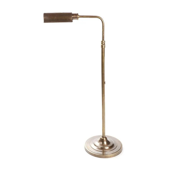 Brooklyn Floor Lamp - Antique Brass or Silver