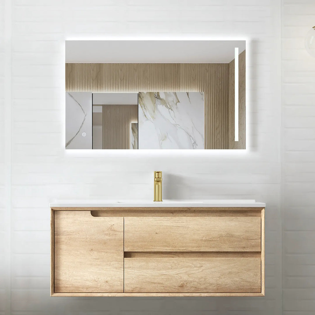 Byron 1200mm Natural Oak Wall Hung Vanity