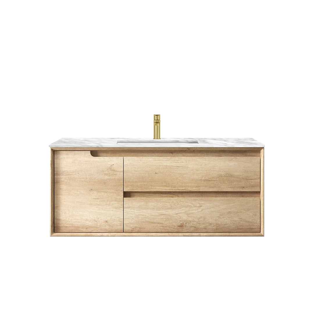 Byron 1200mm Natural Oak Wall Hung Vanity
