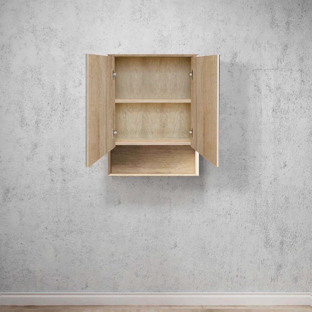 Byron 600x800 Natural Oak Shaving Cabinet – Stylish Wall-Mounted Design with Soft Closing Doors