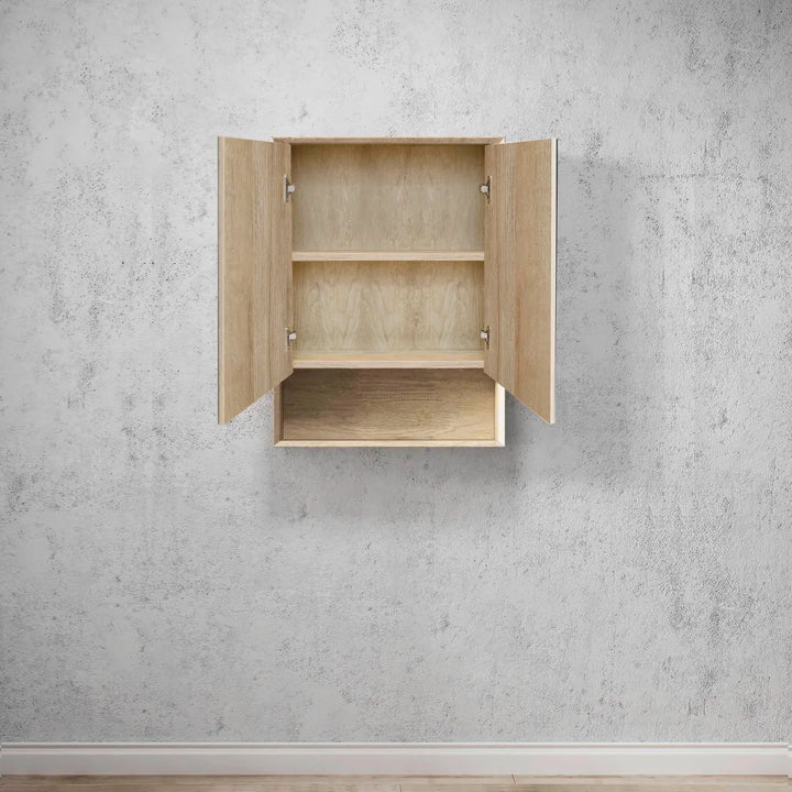 Byron 600x800 Natural Oak Shaving Cabinet – Stylish Wall-Mounted Design with Soft Closing Doors