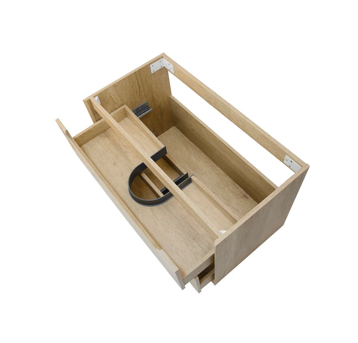 Byron 750mm Natural Oak Wall Hung Vanity