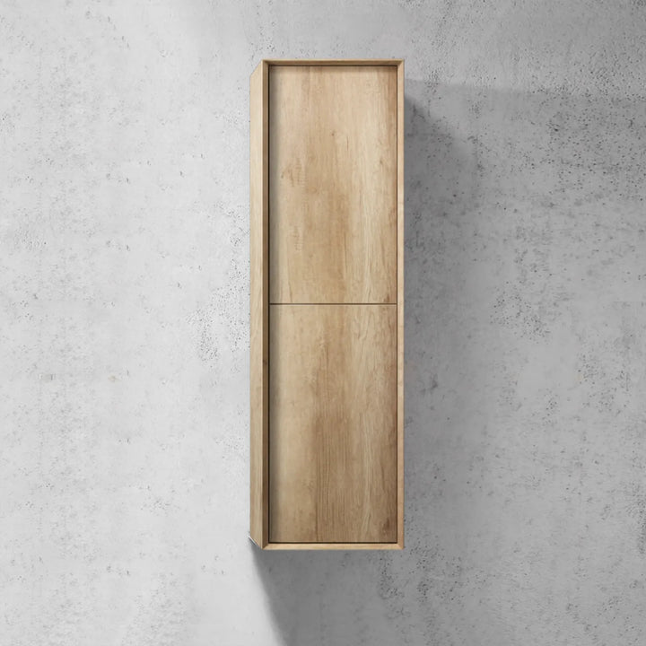 Byron Tall Boy 350x300x1200 Natural Oak Wall Cabinet