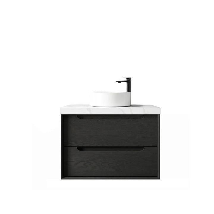 Byron 750mm Black Oak Wall Hung Vanity