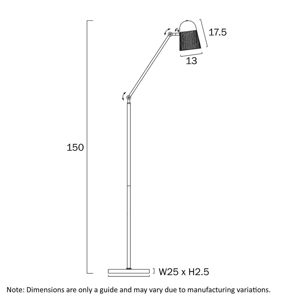 Cadena Floor Lamp in Black or White