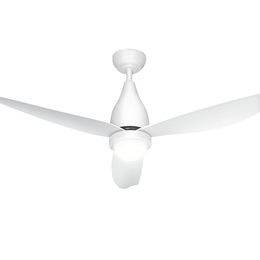 Devanti 52'' Ceiling Fan with DC Motor, LED Light, Remote Control, White – Pilbara Bathroom Warehouse Perth and regional Western Australia