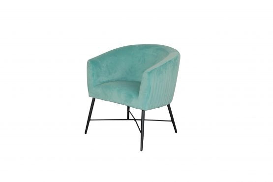 Crewe Accent Chair|Aruba Blue velvet