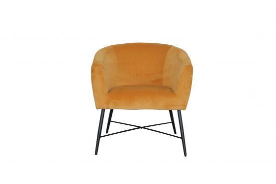 Crewe Chair - Yellow Velvet