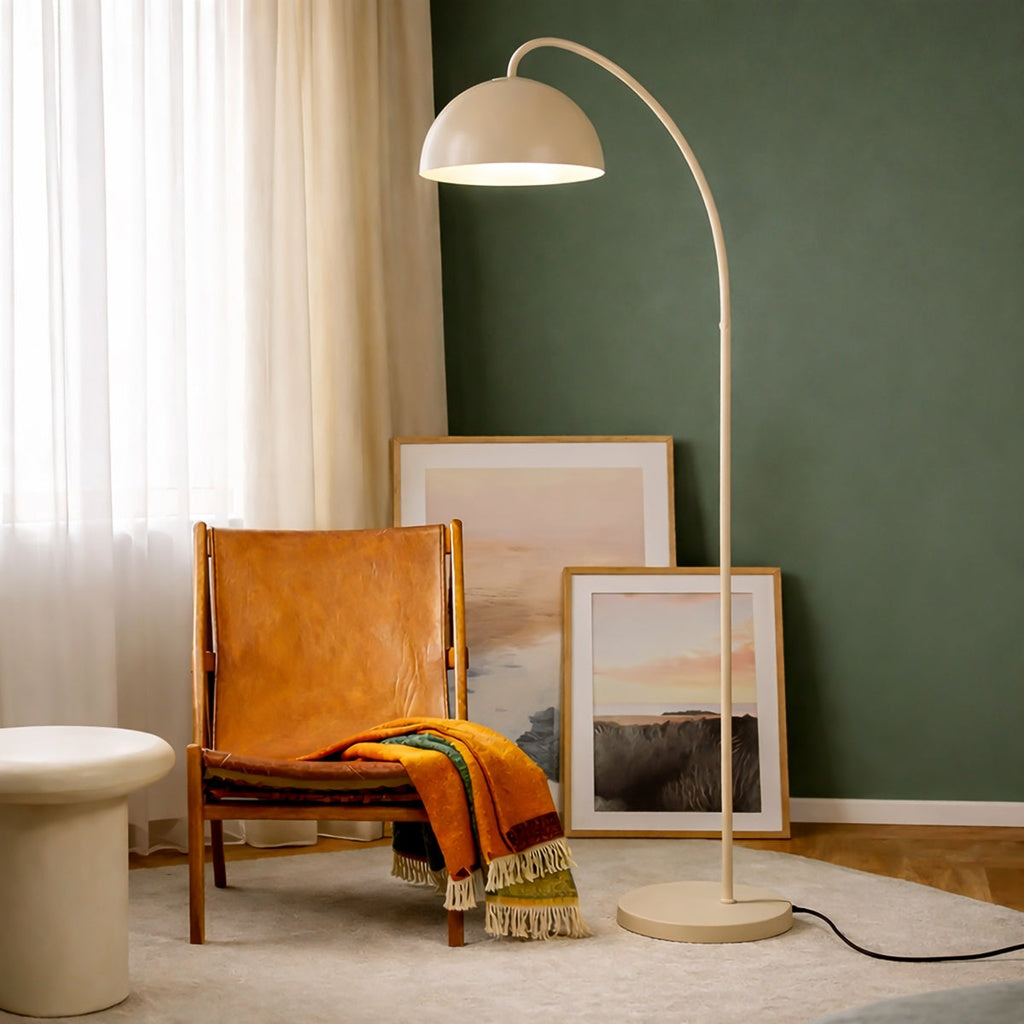 Charm Floor Lamp in Black, Taupe or Vintage Brass