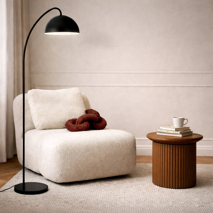 Charm Floor Lamp in Black, Taupe or Vintage Brass