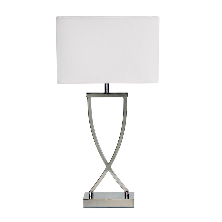 CHI Antique Brass & Chrome Bedside Lamp
