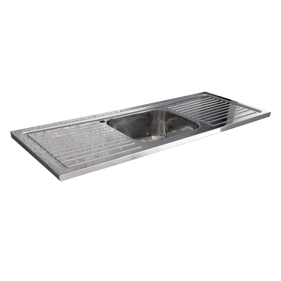 Citi 1200 x 460mm Stainless Steel Sink, 1 Tap Hole - Pilbara Bathroom Warehouse Perth and regional Western Australia