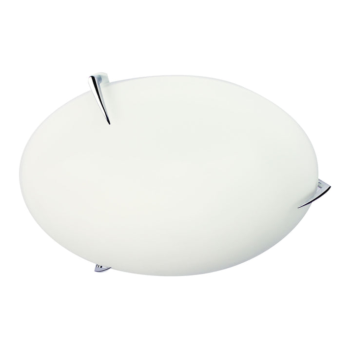 CLAW 30 Matt Opal Glass Ceiling Light with Chrome Clips