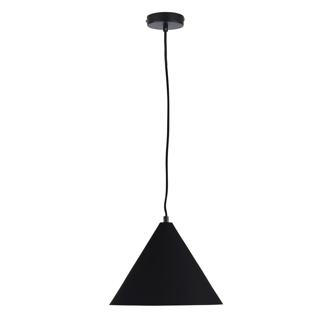 CONIC.28 Stylish Conical Pendant - White & Black