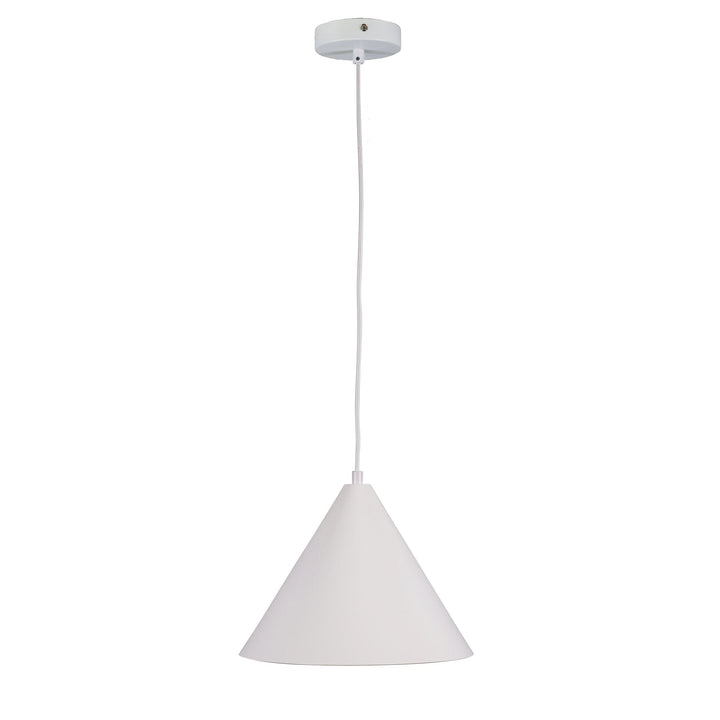 CONIC.28 Stylish Conical Pendant - White & Black