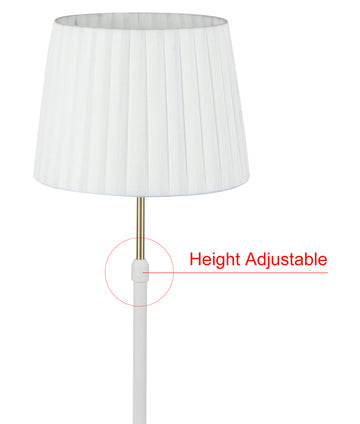 Crecer Adjustable Floor Lamp in Black/Brass, White/Brass or White/Chrome